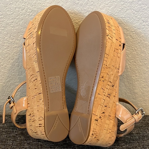 Prada. 36. Neutrals wedge platform cork sandals. Never worn! - Picture 8 of 8